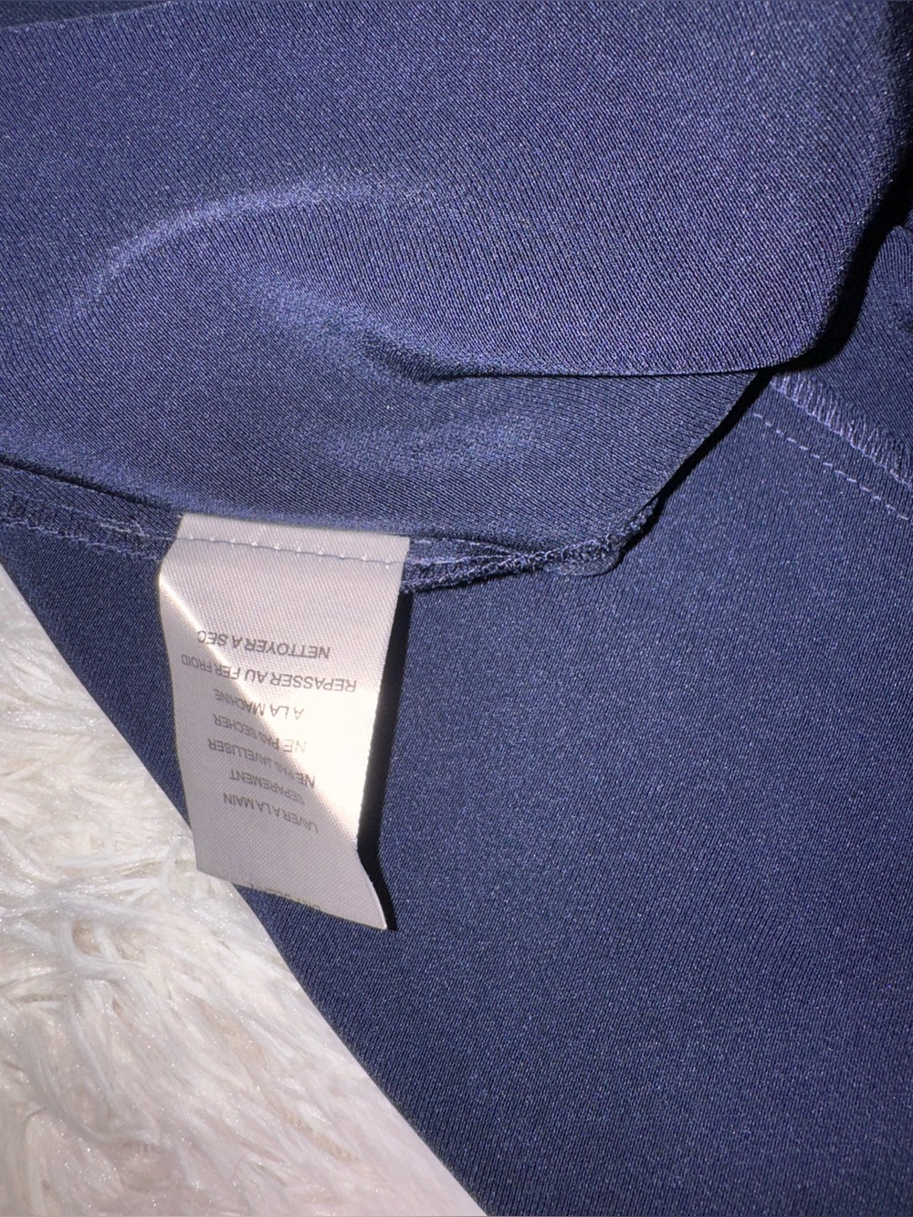 NEW anthropology SAU LEE Penelope High Neck Backless Satin Gown navy blue Sz 8 - Picture 11 of 12